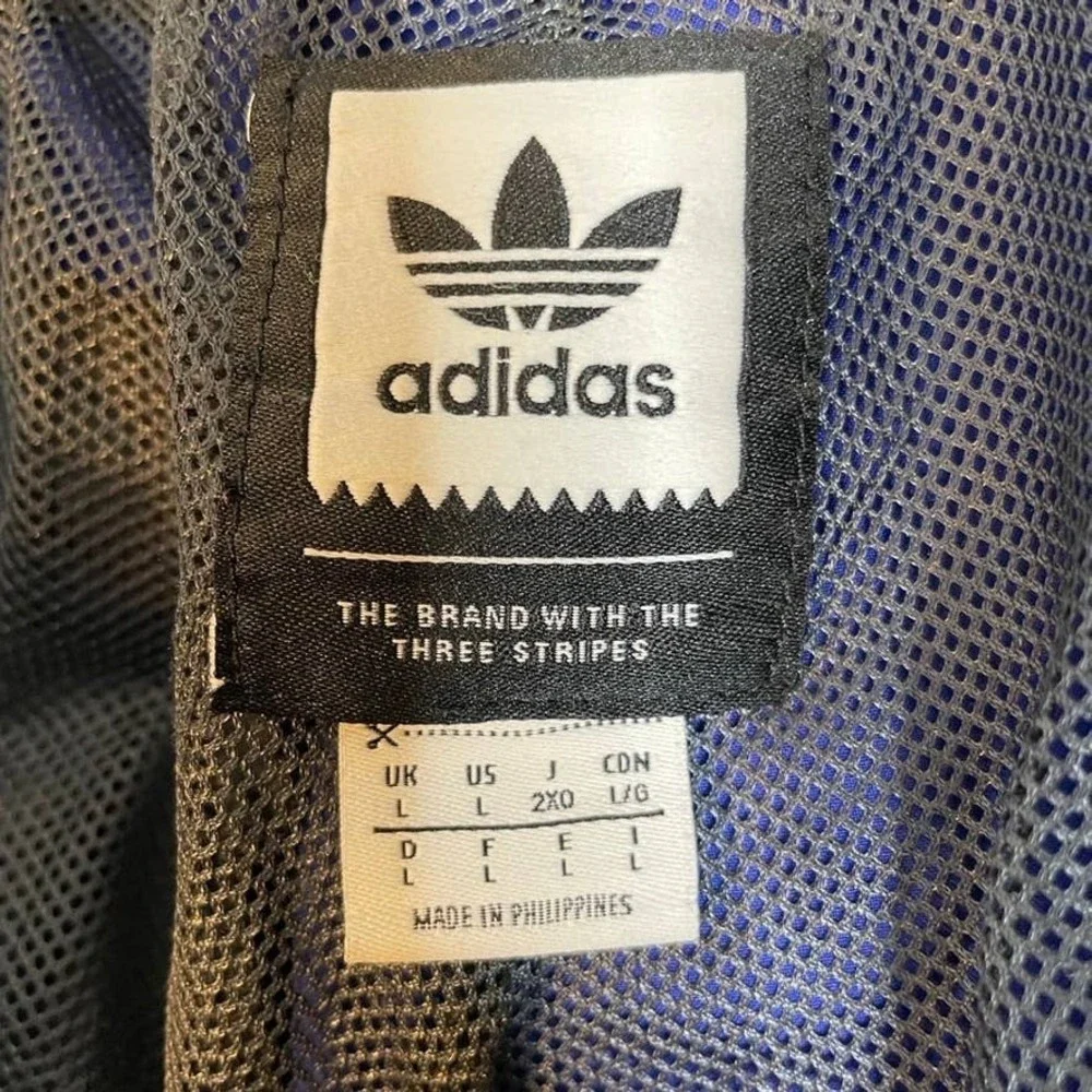 Adidas Skateboarding Insley Track Pants Grey Blue Large Ankle Zip DU8340